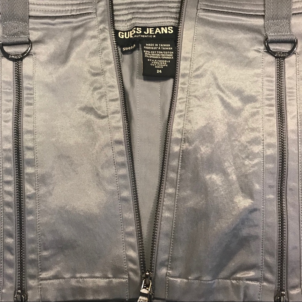 Silver Authentic Guess Jeans Skirt